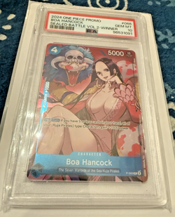 2024 One Piece P-066 Boa Hancock PSA 10 Sealed Battle Vol 2 Winner Foil Rare Alt - Image 1
