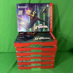 Magic MTG Marvel Spiderman Collector Booster Omega Factory Sealed Qty Available - Image 1