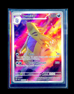 Pokemon TCG Tyranitar #222/193 SV Paldea Evolved Illustration Rare NEAR MINT - Image 1