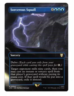 Magic the Gathering MTG Card: Sorcerous Squall Borderless #0504 LTC Rare! NM - Image 1