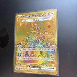 Pokemon TCG Terapagos EX Prismatic Evolutions Card 180/131 Gold Ultra Rare - Image 2