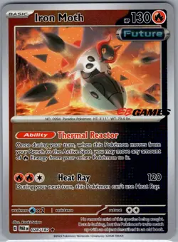 Iron Moth - (EB Games Promo) 028/182 Holo - Pokemon Card - NM - Image 1