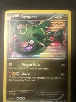 Rayquaza 93/113 Legendary Treasures Holo Rare 2013 Vintage Pokemon Card NM - Image 2