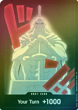 Don Cards - PRB02 English - DON!! Card (Foil) (Kyros) - NM - Image 1