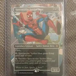 Wizards of the Coast Spectacular Spider-Man Borderless Rare MTG Marvel Card - Image 1