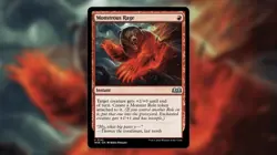 4x Monstrous Rage - Wilds of Eldraine (WOE) NM FOIL - Image 1