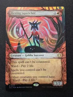 🌈 Hexing Squelcher (Showcase FOIL) - MTG Lorwyn Eclipsed - NM/MINT - Image 1