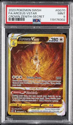 2023 POKEMON SWORD & SHIELD CROWN ZENITH SECRET FULL ART/ARCEUS VSTAR PSA 9 - Image 1
