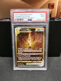 2023 POKEMON SWORD & SHIELD CROWN ZENITH SECRET FULL ART/ARCEUS VSTAR PSA 9 - Image 1