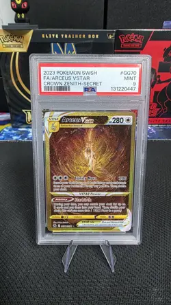 2023 POKEMON SWORD & SHIELD CROWN ZENITH SECRET FULL ART/ARCEUS VSTAR PSA 9 - Image 1