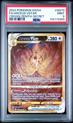 2023 POKEMON SWORD & SHIELD CROWN ZENITH SECRET FULL ART/ARCEUS VSTAR PSA 9 - Image 1