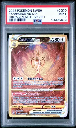 2023 POKEMON SWORD & SHIELD CROWN ZENITH SECRET FULL ART/ARCEUS VSTAR PSA 9 - Image 1