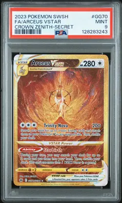 2023 POKEMON SWORD & SHIELD CROWN ZENITH SECRET FULL ART/ARCEUS VSTAR PSA 9 - Image 1