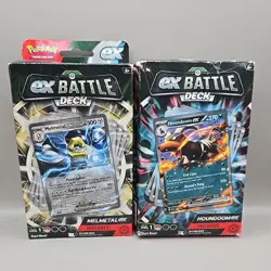 Lot (2) NEW Pokemon Trading Card Decks- Melmetal EX Battle, Houndoom EX Battle - Image 1
