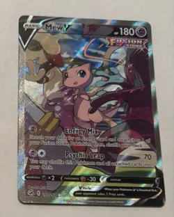 Pokemon Card Mew v SWSH Fusion Strike 251/264 Alt Art Secret Rare NM Condition - Image 1