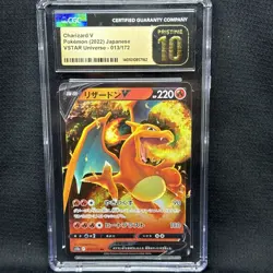 Charizard v 013 /172 VSTAR Universe 2022 Pokemon Japanese CGC 10 Gem Mint - Image 1