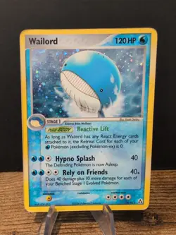 Wailord - 14/92 - Pokemon Legend Maker Holo Card Heavily Played - Image 1