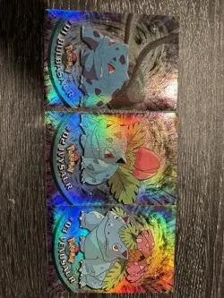 Pokemon Cards: 1999 Topps Holo Foil Bulbasaur, Ivysaur, Venusaur! - Image 1