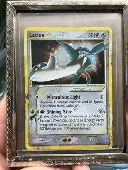 Pokemon TCG Latios Gold Star 106/107 EX Deoxys 2005 Heavily Played Holo - Image 1