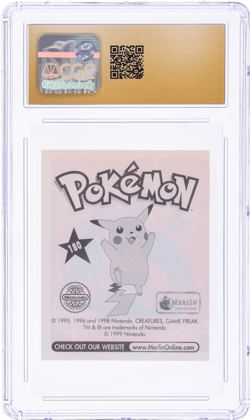 1999 Pokemon Merlin Stickers Charizard Series 1 #180 CGC BL - Image 2