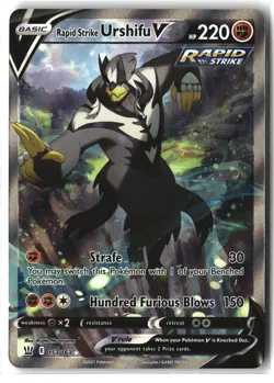 Rapid Strike Urshifu V ⭐ 153/163 Holo Rare Ultra Battle Styles 2021 Pokemon NM - Image 1