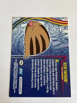 #220 Swinging Topps Tv Animation Series 1 Blue Logo Pokemon Card - Image 2