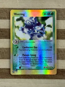 2003 Pokemon TCG Ruby & Sapphire Weezing Reverse Holo E Reader Card 24/109 - Image 1