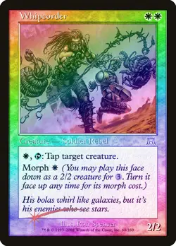 Whipcorder FOIL Onslaught HEAVILY PLD White Uncommon MAGIC MTG CARD ABUGames - Image 1