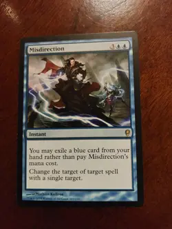 MTG Misdirection Conspiracy Regular Rare Card Near Mint Condition NM A - Image 1