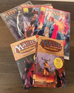 MtG (Magic the Gathering) Rare Urza's Saga Calendar and Comics and Novels!! - Image 1