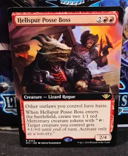 magic the gathering - Hellspur Posse Boss - Creature - Lizard Rogue - Rare - Image 1