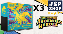 Pokemon TCG Mega Evolution: Ascended Heroes Pokemon Center ETB x3 *PRE SALE*✅ - Image 1