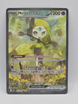 Pokemon TCG Meloetta ex 167/86 SV Black Bolt Special Illustration Rare - Image 1