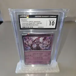 Mewtwo 150/165 Pokemon Card 151 Japanese Poke Ball Reverse Holo CGC 10 - Image 1
