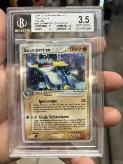 Swampert EX 95/95 BGS 3.5 Pokemon 2004 Team Magma vs Team Aqua Italian - Image 1