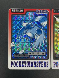 [No Import Duty (US)] Articuno Zapdos Moltres Carddass Pokemon card Japanese - Image 4