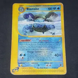 Blastoise 37/165 Rare Aquapolis Vintage WOTC TCG Pokemon Card - Image 3