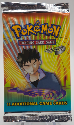 Pokemon Unlimited Gym Heroes 2000 Sealed Pack (Unweighed) Brock Art - Image 1