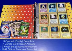Pokemon Master Set 100% Complete Base Set 102/102 Jungle 64/64 Fossil 62/62 NM - Image 2