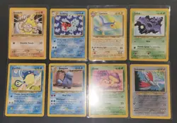 Pokemon TCG Neo Revelations Non-Holo Card Lot Of 8 LP-MP - Image 1