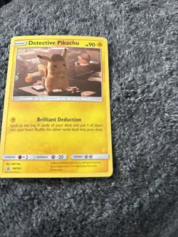 Pokemon TCG Detective Pikachu SM194 Cosmos Holo Black Star LP - Image 3