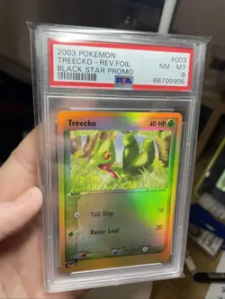 Pokemon Promo Treecko Black Star Promo PSA 78 REVERSE HOLO (7606) 003, Mint WOTC - Image 1