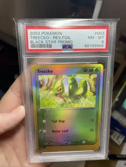 Pokemon Promo Treecko Black Star Promo PSA 78 REVERSE HOLO (7606) 003, Mint WOTC - Image 2