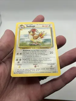 GERMAN 22/102 Tauboga - Pidgeotto Base Set WOTC Pokemon TCG Rare Non-Holo MP - Image 4
