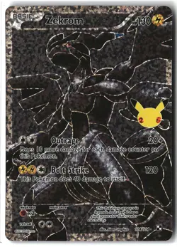 Zekrom ⭐ 114/114 Holo Celebrations: Classic Collection Pokemon NM - Image 1