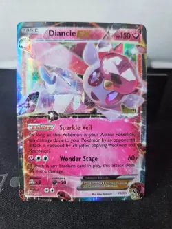 Diancie EX Ultra Rare XY - Fates Collide 72/124 Pokemon TCG - Image 1