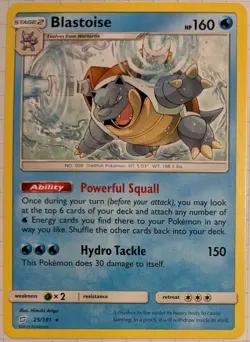 Blastoise 25/181 NM Non-Holo Rare Pokemon SM Team Up - Image 1