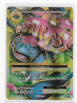 Pokemon M Venusaur EX 100/108 (Full Art) XY Evolutions Ultra Rare Holo - Image 1
