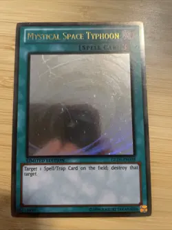 MYSTICAL SPACE TYPHOON GLD5-EN038 GHOST RARE NM YuGiOh - Image 1