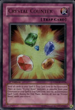 Crystal Counter 1st Ed Ultra Rare DP07-EN024 Yu-Gi-Oh! - Image 1